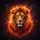 Golden-Eyed Lion Fire Mane Glowing Embers Cosmic Expanse - Road Trip Gift Spare Tire Cover - 6
