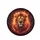 Golden-Eyed Lion Fire Mane Glowing Embers Cosmic Expanse - Road Trip Gift Spare Tire Cover - 4