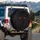 Glowing Crimson Eyes Dark Smoke Void - Dark Fantasy Car Decor Gift Spare Tire Cover - 3