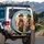 Cowboy Coyotes Wildflowers Desert Highway Adventure Lover Wildlife Gift Spare Tire Cover - 3