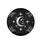 Silver Crescent Moon Stars Botanical Leaves Celestial Night Sky Home Decor Gift Spare Tire Cover - 4