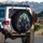 Cybernetic Reptilian Monster Neon Glow - Sci-Fi Gaming Room Decor Gift for Enthusiasts Spare Tire Cover - 3