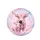 Fluffy Pink Highland Cow Calf Blowing Bubbles Celestial - Home Decor Gift for Cow Lover Spare Tire Cover - 4