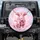 Fluffy Pink Highland Cow Calf Blowing Bubbles Celestial - Home Decor Gift for Cow Lover Spare Tire Cover - 1