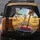 Cartoon Giraffes Red Convertible Savanna - Adventure Lover Gift for Giraffe Lover Spare Tire Cover - 5