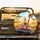 Cartoon Giraffes Red Convertible Savanna - Adventure Lover Gift for Giraffe Lover Spare Tire Cover - 2