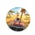 Cartoon Giraffes Red Convertible Savanna - Adventure Lover Gift for Giraffe Lover Spare Tire Cover - 4