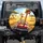 Cartoon Giraffes Red Convertible Savanna - Adventure Lover Gift for Giraffe Lover Spare Tire Cover - 1