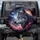 Gray Wolf Cosmic Nebula Stars Moon - Wildlife Lover Space Enthusiast Gift Spare Tire Cover - 1