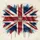 Union Jack Flag Distressed Grunge Splatter Canvas - Vehicle Travel Decor Gift Spare Tire Cover - 6