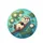 Smiling Otter Floating Lily Pads Turquoise Pond Water - Wildlife Lover Gift for Otter Lover Spare Tire Cover - 4