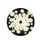 Organic Flowing Daisy Flowers Yellow Centers Velvety Black Background Nature Lover Gift Spare Tire Cover - 4