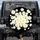 Organic Flowing Daisy Flowers Yellow Centers Velvety Black Background Nature Lover Gift Spare Tire Cover - 1