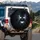Menacing Fragmented Face White Blue Glow - Sci-Fi Fan Adventure Gear Gift Spare Tire Cover - 3
