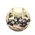 Fluffy Black White Tuxedo Cats Plush Furnishings Hills Landscape - Cat Lover Gift Spare Tire Cover - 4