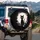 Black Cat Cherry Blossom Full Moon Starry Night - Outdoor Car Accessory Gift Spare Tire Cover - 3