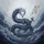 Eastern Dragon Luminous White Head Dark Blue Body Coiling Clouds Calligraphy - Travel Essentials Spare Tire Cover - 6