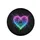 Iridescent Scribble Heart Cosmic Glow - Modern Mysticism Decor Gift Spare Tire Cover - 4