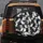 Black White Cats Peeking Stretching Blending Crowd – Cat Lover Home Decor Gift Spare Tire Cover - 5