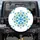Blue Morning Glory Flowers Green Vines Golden Stars - Everyday Outdoor Vehicle Decor Gift Spare Tire Cover - 1