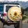 Sunflowers Daisies Wildflower Meadow Bees Continuous Landscape - Classic Garden Home Decor Gift Spare Tire Cover - 3