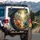 Cartoon Snails Wildflower Forest Path - Wildlife Lover Gift Spare Tire Cover - 3
