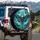 Majestic Human Skull Moth Ornate Ghostly Skull Wings Swirling Smoke Dark Fantasy Lover Gift Spare Tire Cover - 3