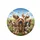 Cocker Spaniel Dogs Motion Blur Landscape - Pet Lover Gift for Dog Owners Spare Tire Cover - 4
