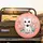 White Grey Striped Cat Pink Daisy Flowers Teal Dots Coral Background - Cat Lover Home Decor Gift Spare Tire Cover - 2