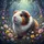 Curious Tricolor Guinea Pig Wildflower Garden Enchanted Forest Wildlife Lover Gift Spare Tire Cover - 6