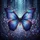 Luminous Emperor Butterfly Iridescent Wings - Ethereal Garden Home Decor Gift Spare Tire Cover - 6