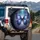 Luminous Emperor Butterfly Iridescent Wings - Ethereal Garden Home Decor Gift Spare Tire Cover - 3
