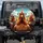 Driving Chickens Highway Journey - Funny Chicken Lover Road Trip Gift Spare Tire Cover - 1