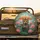 Tabby Cat Orange Umbrella Pink Lotus Rain Pond - Nature Lover Everyday Vehicle Gift for Cat Lover Spare Tire Cover - 2