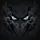 Scowling Bright Blue Eyes Thick Dark Brows Deep Charcoal Smoky Forms - Bold Look Strong Contrast Spare Tire Cover - 6