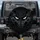 Scowling Bright Blue Eyes Thick Dark Brows Deep Charcoal Smoky Forms - Bold Look Strong Contrast Spare Tire Cover - 1