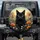 Amber Eye Black Cat Poppy Aster Meadow Nature Lover Gift for Cat Lover Spare Tire Cover - 1