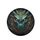 Formidable Dragon Face Teal Turquoise Scales Gold Glowing Eyes - Dragon Lover Gift Spare Tire Cover - 4