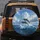 Dolphins Leaping Ocean Wave Seagulls Cumulus Clouds - Ocean Lover Gift Spare Tire Cover - 5