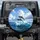 Dolphins Leaping Ocean Wave Seagulls Cumulus Clouds - Ocean Lover Gift Spare Tire Cover - 1