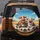 Cartoon Cows Vehicle Interior Rural Landscape Farmhouse Decor Gift for Cow Lover Spare Tire Cover - 5