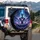 Futuristic Alien DJ Turntables - Sci-Fi Lover Vehicle Accessory Spare Tire Cover - 3