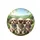 Three Fluffy Shih Tzu Dogs Colorful Bandanas Outdoor Landscape - Pet Lover Gift Spare Tire Cover - 4