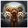 Smiling Fluffy Goldendoodle Dog Pack Road Trip Scene - Pet Lover Gift for Dog Owners Spare Tire Cover - 6