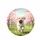 Joyful Fluffy White Dog Cherry Blossom Park - Outdoor Nature Lover Gift Spare Tire Cover - 4