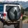 Grim Reaper Scythe Gothic Graveyard Full Moon - Dark Fantasy Horror Vehicle Decor Gift Spare Tire Cover - 3