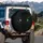 Intense Luminous Emerald Green Reptilian Eyes – Wildlife Lover Gift Spare Tire Cover - 3