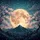 Luminous Full Moon Cherry Blossom Mountain - Nature Lover Gift Spare Tire Cover - 6