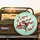Blooming White Red Cherry Blossom Tree Deep Red Japanese Hand Fan Home Decor Gift Spare Tire Cover - 2