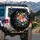 Lush Floral Bouquet Midnight Garden - Everyday Vehicle Decor Spare Tire Cover - 3